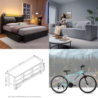 1 Pallet - 10 Pcs - Bedroom, TV Stands, Wall Mounts & Entertainment Centers, Living Room- Major Retailer