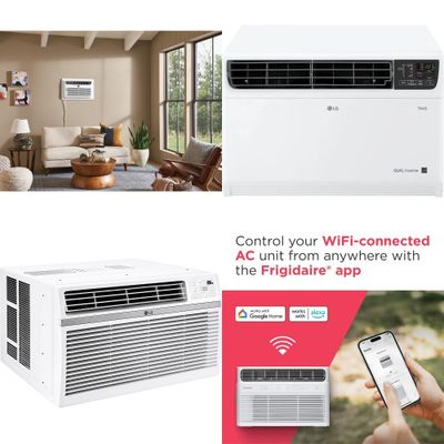 1 Pallet - 11 Pcs - Air Conditioners, Kitchen & Dining - Damaged / Missing Parts / Tested NOT WORKING - LG, Panasonic, Frigidaire, LifeSmart
