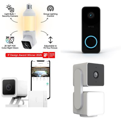 1 Parcel Box - 109 Pcs - Security & Surveillance - Mixed Conditions - Wyze