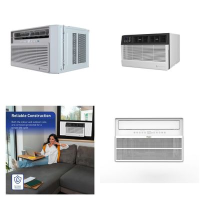 1 Pallet - 8 Pcs - Air Conditioners - Damaged / Missing Parts / Tested NOT WORKING - Friedrich, WHIRLPOOL, TCL, Keystone