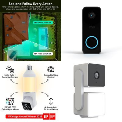 1 Parcel Box - 69 Pcs - Security & Surveillance - Mixed Conditions - Wyze
