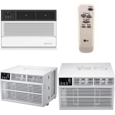 1 Pallet - 8 Pcs - Air Conditioners - Damaged / Missing Parts / Tested NOT WORKING - WHIRLPOOL, LG, Frigidaire, Friedrich