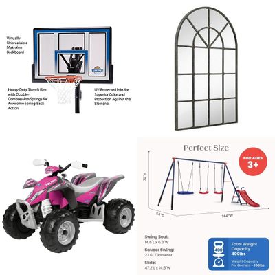 Truckload - 22 Pallets - 462 Pcs - TV Stands, Wall Mounts & Entertainment Centers, Not Powered, Decor, Cycling & Bicycles - New Overstock & New Damaged Box - WH2T16