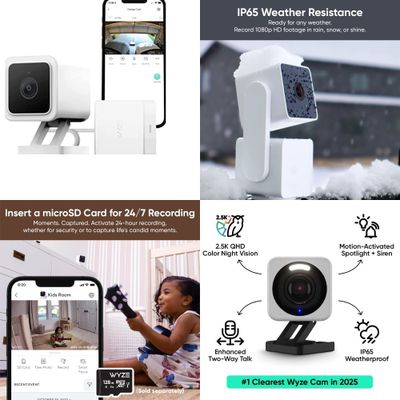 1 Parcel Box - 34 Pcs - Security & Surveillance - Mixed Conditions - Wyze