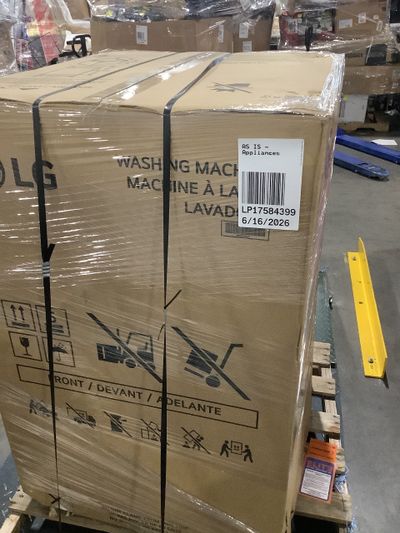 1 Pallet - 1 Pcs - Laundry - Untested Customer Returns - LG ELECTRONICS APPLIANCE