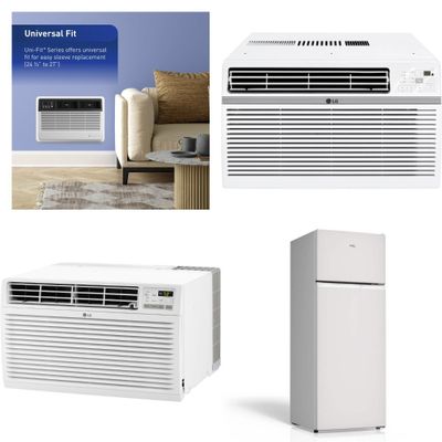 1 Pallet - 9 Pcs - Air Conditioners - Damaged / Missing Parts / Tested NOT WORKING - Keystone, TCL, LG, Friedrich