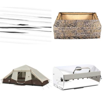 1 Pallet - 85 Pcs - Mens, Camping & Hiking, Shooting, Hunting - Mixed Conditions - Outdoor Retailer