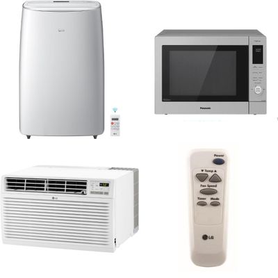 1 Pallet - 9 Pcs - Air Conditioners, Microwaves - Damaged / Missing Parts / Tested NOT WORKING - LG, Panasonic, WHIRLPOOL, Keystone