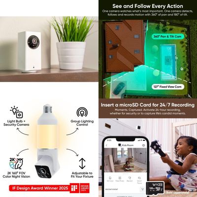 1 Parcel Box - 114 Pcs - Security & Surveillance - Mixed Conditions - Wyze