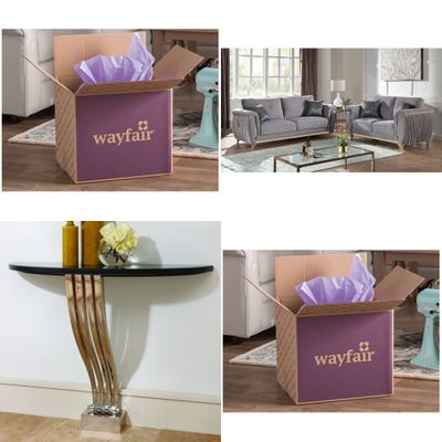 Truckload 15 Pallets (oversized) - 58 Pcs  - Untested Customer Returns - Furniture - All Boxes Included - wayfair, August Grove, Bohemia Crystal, Latitude Run