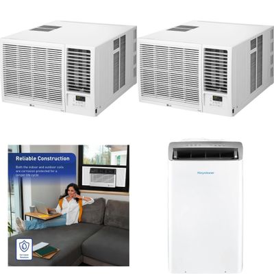 1 Pallet - 7 Pcs - Air Conditioners - Damaged / Missing Parts / Tested NOT WORKING - LG, Friedrich, MAGIC CHEF, Keystone