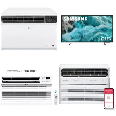 1 Pallet - 10 Pcs - Air Conditioners - Damaged / Missing Parts / Tested NOT WORKING - LG, Frigidaire, Samsung