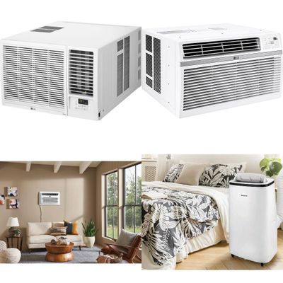 1 Pallet - 8 Pcs - Air Conditioners - Damaged / Missing Parts / Tested NOT WORKING - LG, WHIRLPOOL, Honeywell, Frigidaire