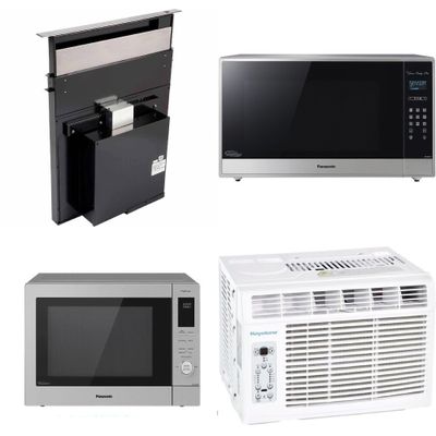 1 Pallet - 8 Pcs - Ovens / Ranges, Air Conditioners - Damaged / Missing Parts / Tested NOT WORKING - Broan, Panasonic, Keystone, SHARP