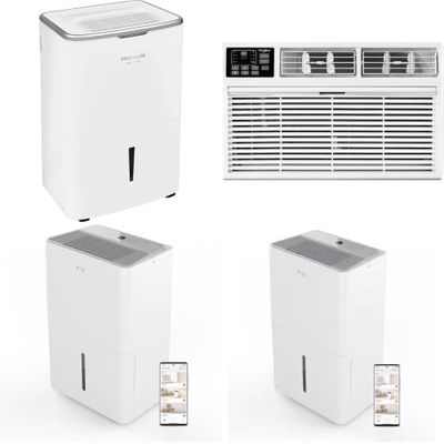 3 Pallets - 41 Pcs - Humidifiers / De-Humidifiers, Air Conditioners - Like New - Major Retailer
