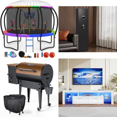 1 Pallet - 11 Pcs - Office, Trampolines, Grills & Outdoor Cooking - Mixed Condition - Walmart