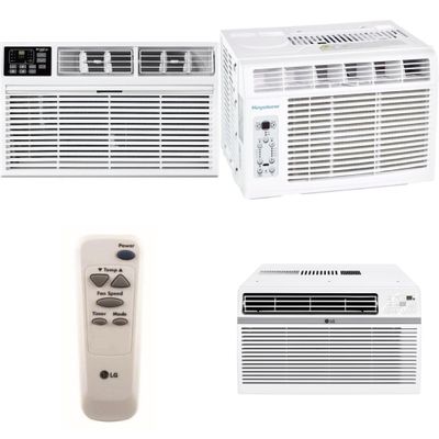 1 Pallet - 10 Pcs - Air Conditioners - Damaged / Missing Parts / Tested NOT WORKING - LG, WHIRLPOOL, TCL, Keystone