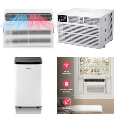 1 Pallet - 10 Pcs - Air Conditioners - Damaged / Missing Parts / Tested NOT WORKING - LG, Frigidaire, Panasonic, WHIRLPOOL