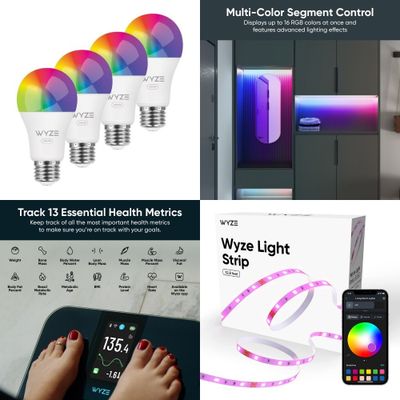 1 Parcel Box - 63 Pcs - Smart, Non-Smart, Lighting & Light Fixtures - Mixed Conditions - Wyze