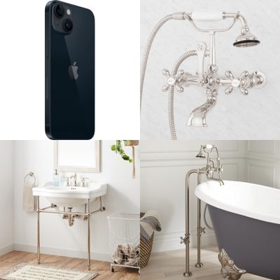 1 Pallet - 27 Pcs - Kitchen & Bath Fixtures, Security & Surveillance, Deep Fryers, Home Security & Safety - Damaged / Missing Parts / Tested NOT WORKING - Wyze, Signature Hardware, Chefman, Suodoka
