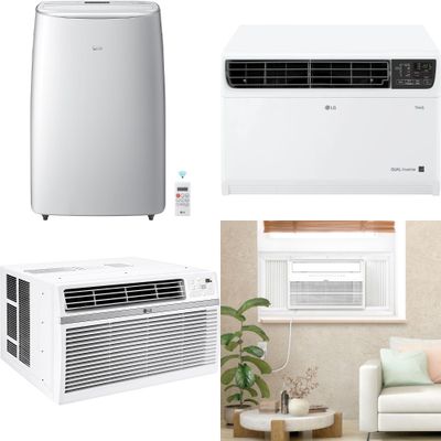 1 Pallet - 9 Pcs - Air Conditioners - Damaged / Missing Parts / Tested NOT WORKING - LG, TCL, WHIRLPOOL, Haunted Hill Farm