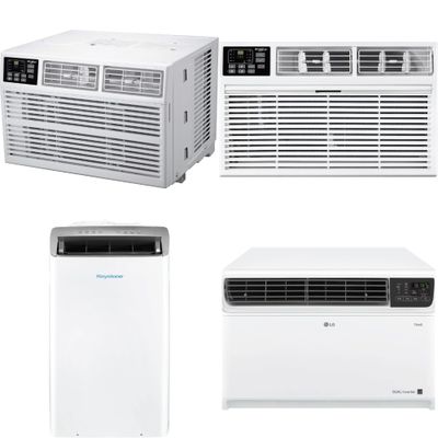 1 Pallet - 9 Pcs - Air Conditioners - Damaged / Missing Parts / Tested NOT WORKING - Keystone, WHIRLPOOL, LG, TCL