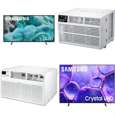1 Pallet - 17 Pcs - LED & LCD, Air Conditioners - Damaged / Missing Parts / Tested NOT WORKING - Samsung, TCL, FRIGIDAIRE CO (ELECTROLUX), Lasko