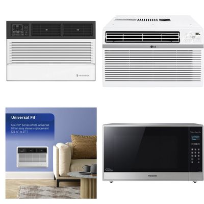 1 Pallet - 9 Pcs - Air Conditioners - Damaged / Missing Parts / Tested NOT WORKING - LG, Friedrich, FRIGIDAIRE CO (ELECTROLUX), Panasonic