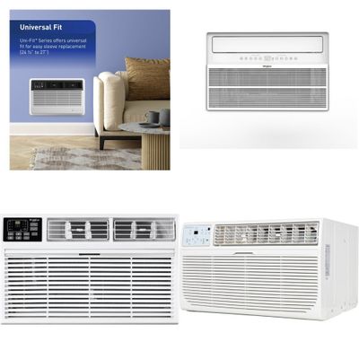 1 Pallet - 9 Pcs - Air Conditioners - Damaged / Missing Parts / Tested NOT WORKING - LG, WHIRLPOOL, Friedrich, TCL