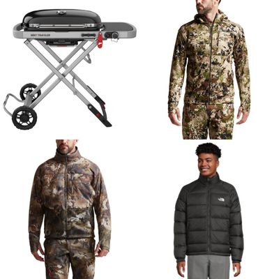 1 Pallet - 552 Pcs - Fishing & Wildlife, Camping & Hiking, T-Shirts, Polos, Sweaters, Jackets & Outerwear - Mixed Conditions - Outdoor Retailer