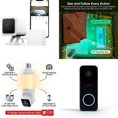 1 Parcel Box - 109 Pcs - Security & Surveillance - Mixed Conditions - Wyze