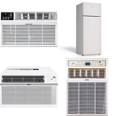 1 Pallet - 9 Pcs - Air Conditioners, Refrigerators - Damaged / Missing Parts / Tested NOT WORKING - WHIRLPOOL, MAGIC CHEF, Haunted Hill Farm, TCL