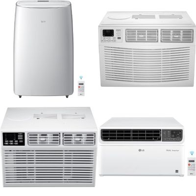 1 Pallet - 8 Pcs - Air Conditioners - Damaged / Missing Parts / Tested NOT WORKING - LG, HOMA, Amana, WHIRLPOOL