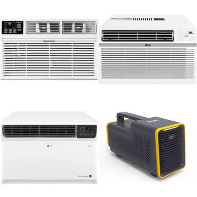 1 Pallet - 8 Pcs - Air Conditioners - Damaged / Missing Parts / Tested NOT WORKING - LG, Frigidaire, WHIRLPOOL, Emerson Quiet Kool