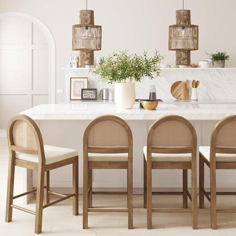 TRUCKLOAD - Nathan James Rattan Bar Stool…