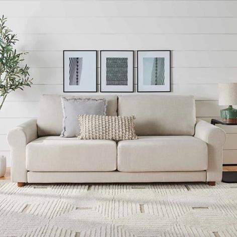 TRUCKLOAD - Owens Roll Arm Sofa, High Bistro Table…