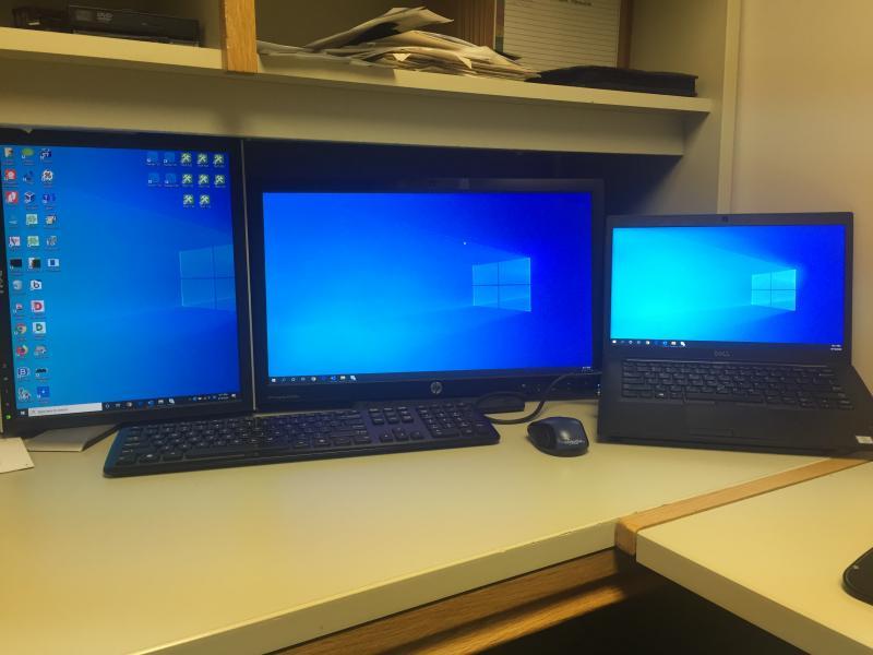 HP ProBook 6460b Laptop System - ...HP ProBook 6460b Laptop System - Two Monitors / KBD / MSE - Windows 10